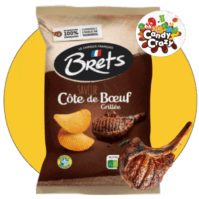 Chips brets cote de boeuf grillée
