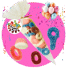 cornet bonbons anniversaire 100gr
