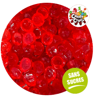 perles à la fraise bonbons sans sucre
