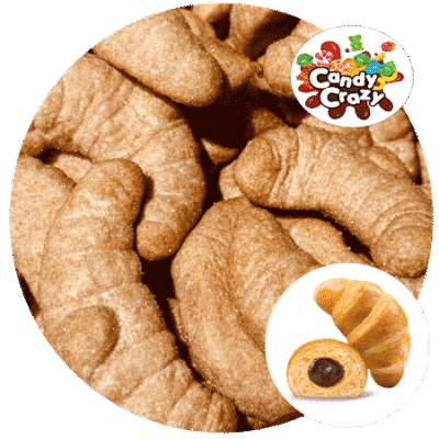 bonbon croissant marshmallow fourré au chocolat Bulgari