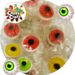 gummy eyeballs bonbon oeil gélifié