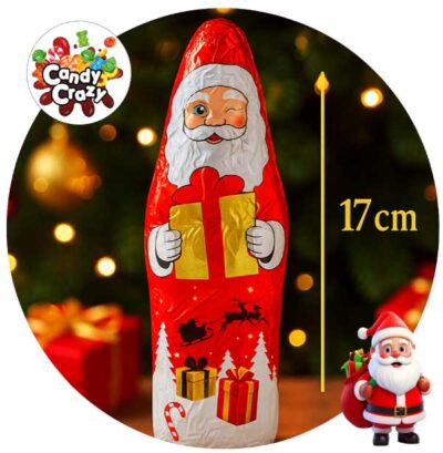 père noel chocolat au lait 17 cm