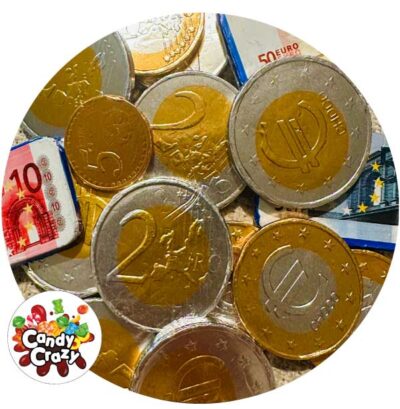 pièces et billets en chocolat