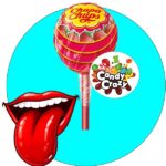 sucette chupa chups fraise tache langue