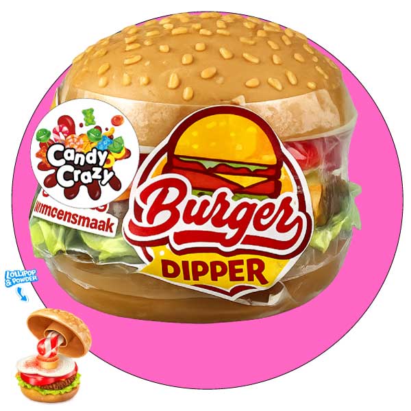 burger dipper sucette poudre acidulée