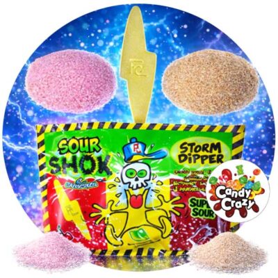 sucette a tremper dans poudre acidulée, sucette storm dipper
