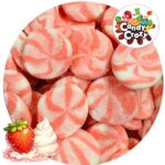 spirale twist fraise crème