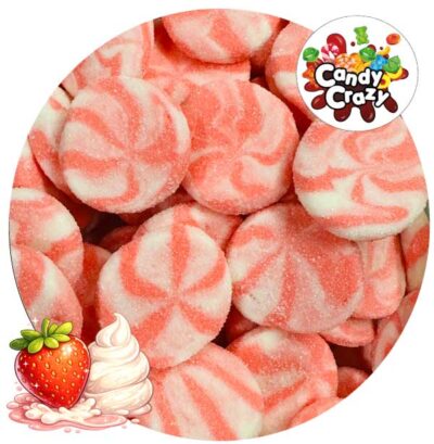 spirale twist fraise crème