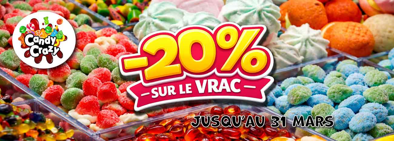 Bonbons vrac promo -20%