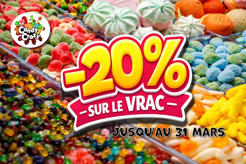 Bonbons vrac promo -20%