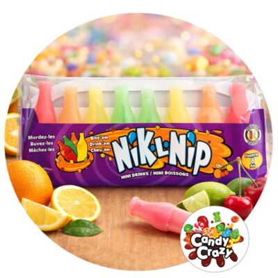 Nik-N-Lip : bonbons bouteilles en cire avec sirop – Candy Wax Bottles américaines