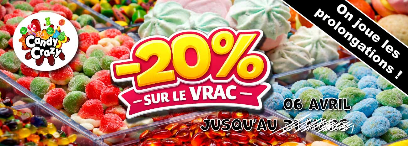 Bonbons vrac promo -20%