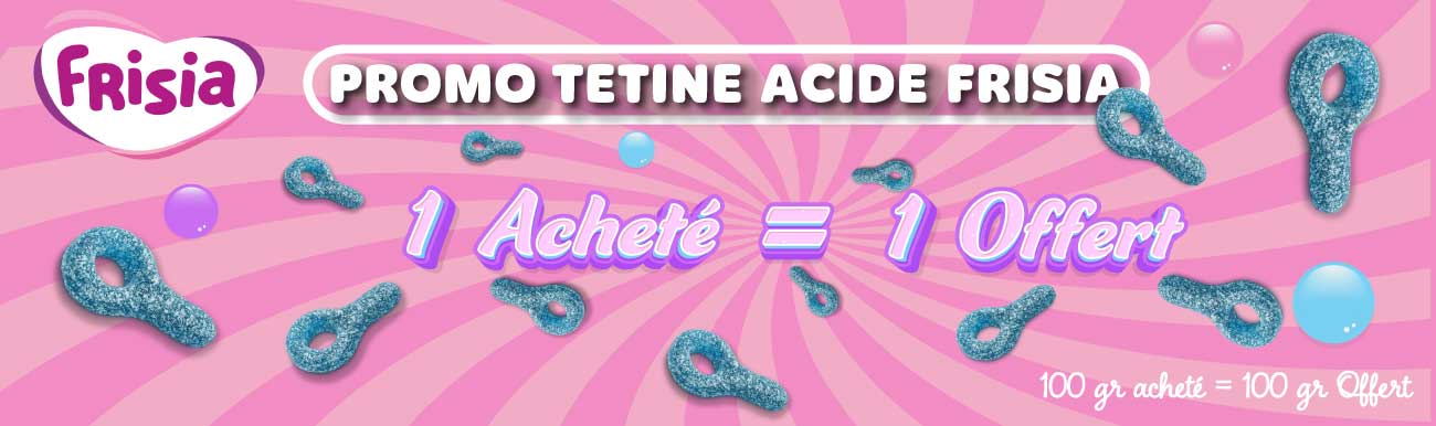 Tétines bleues acides FRISIA pas chers