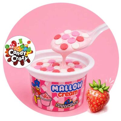 mallow cream fraise Funny candy