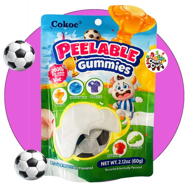 bonbon à éplucher football
