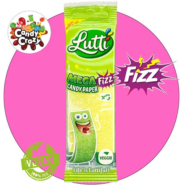 candy paper lutti feuille de bonbon pomme citron
