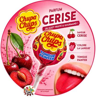 sucette chupa chups colore langue cerise