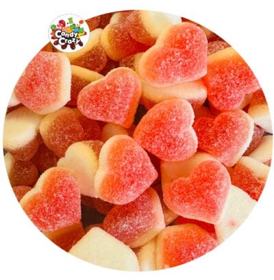 Bonbon Cœur Pêche Fourré Fini