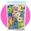 Mix bonbons tétines acides Lutti et Frisia