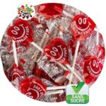 sucette coeur cerise sans sucre