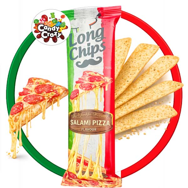 chips longues salami pizza