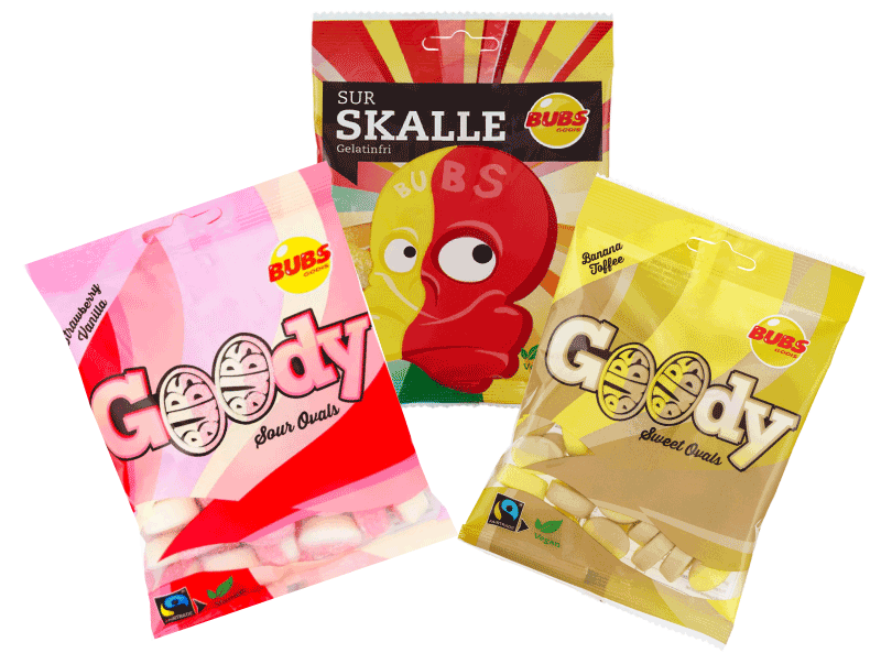 Sachet de bonbons BUBS
