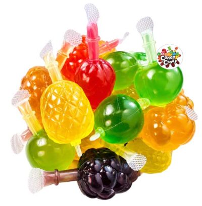 jelly fruit bonbon plastique avec liquide fruité