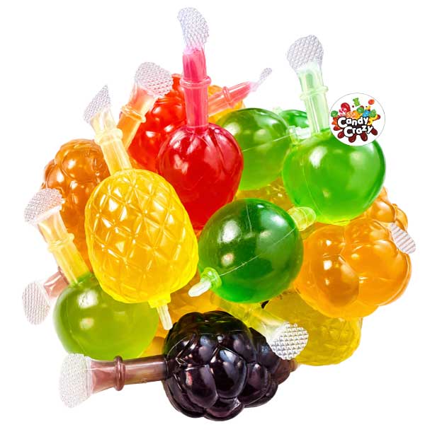 jelly fruit bonbon plastique avec liquide fruité