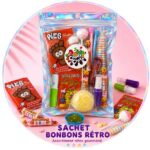 sachet de bonbons rétros années 80 bonbons de notre enfance