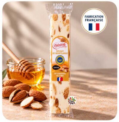 Barre de nougat Montélimar 50 grammes Chabert et Guillot