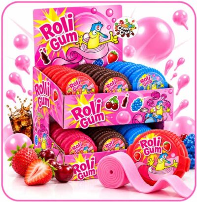chewing gum en rouleau rolli gum