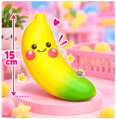 squishy banane 15 cm