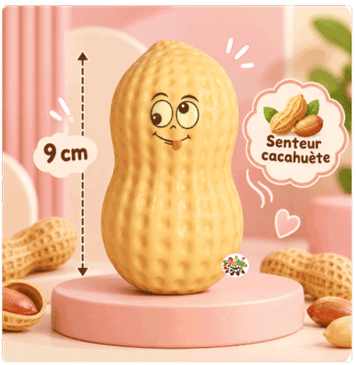 squishy cacahuète parfumé