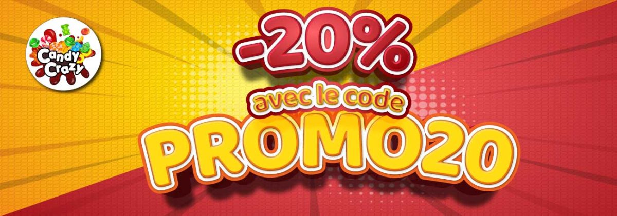 Bonbons pas chers promotion -20%